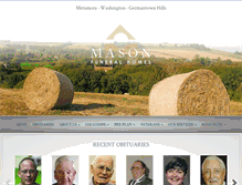 Tablet Screenshot of masonfuneralhomes.com